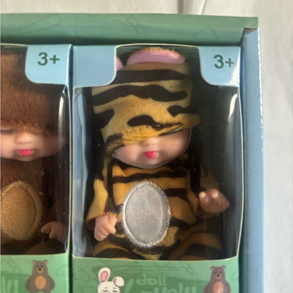 Set of 6 Mini Dolls Lovely Animal Costume Set NEW - Picture 4 of 7